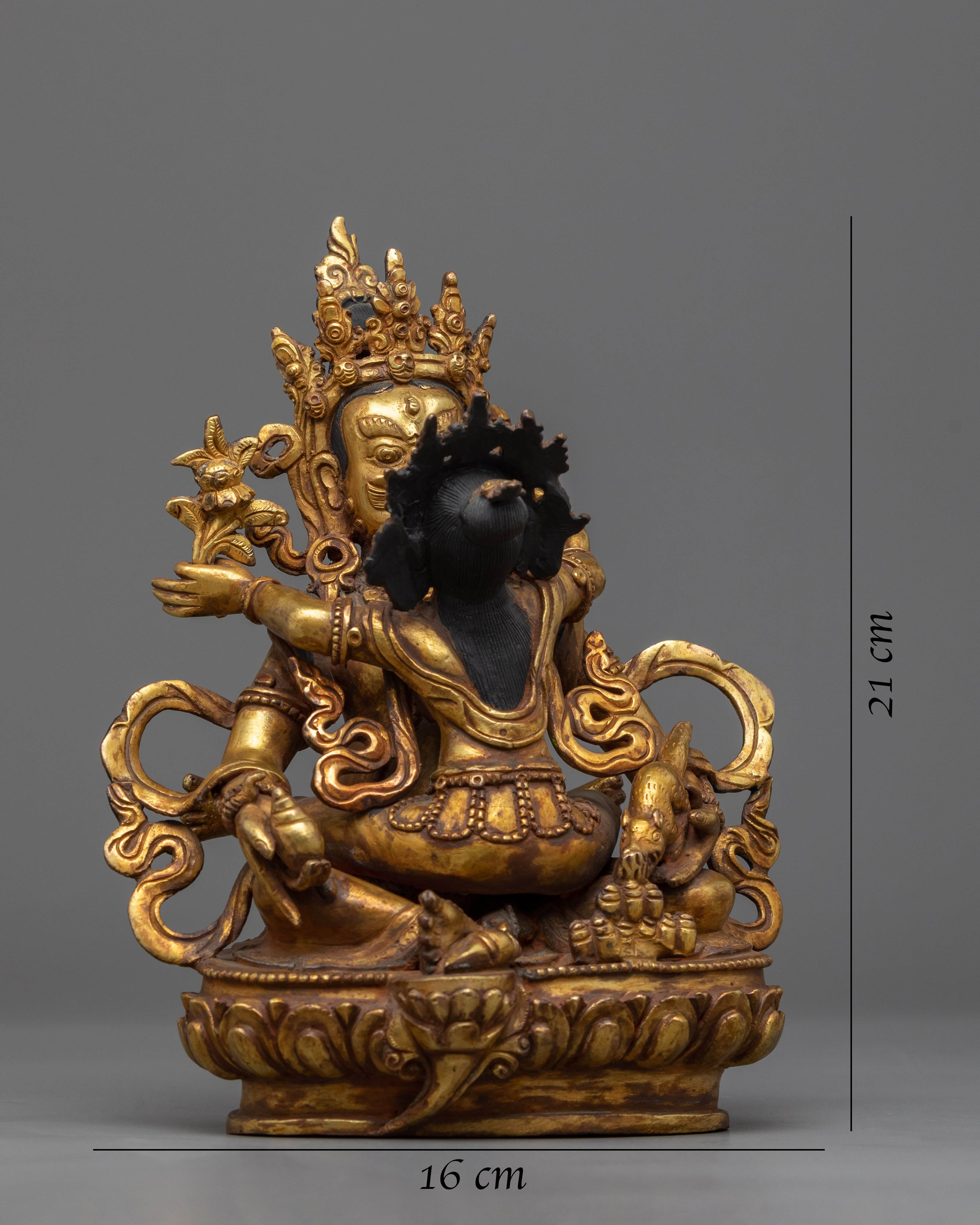 Dzambhala With Consort Practicing Yab Yum Pose Himalayan Nepalese Artwork