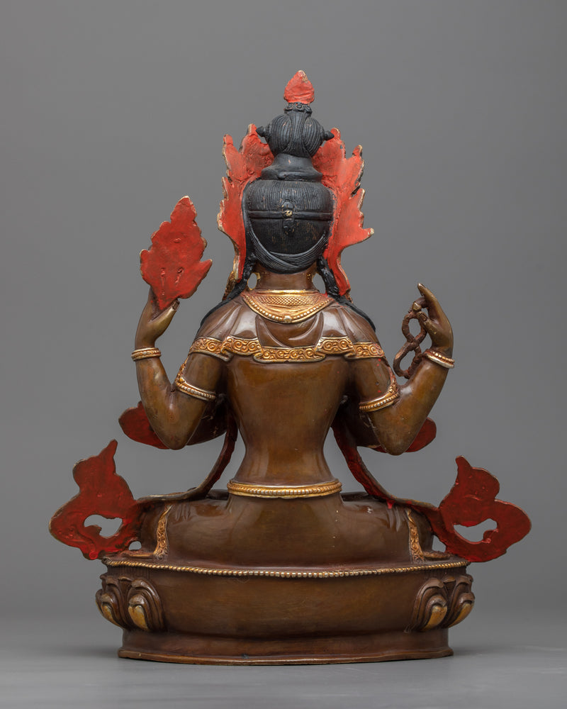 Chenrezig Many Armed Statue | Spiritual Himalayan Craftwork