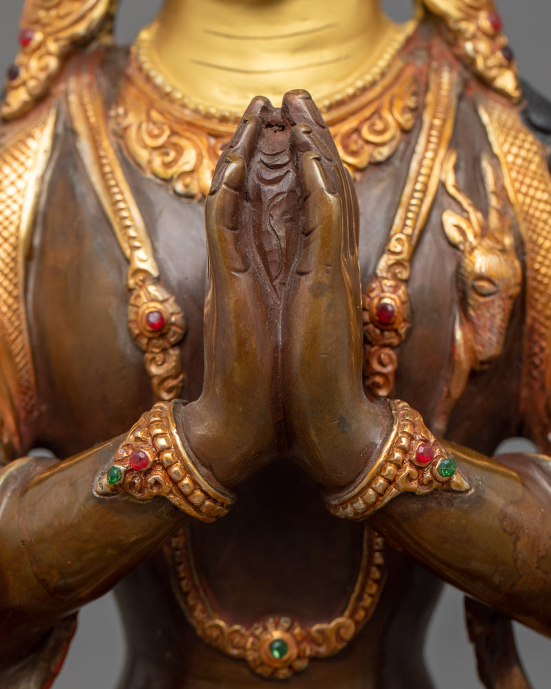 Chenrezig Many Armed Statue | Spiritual Himalayan Craftwork