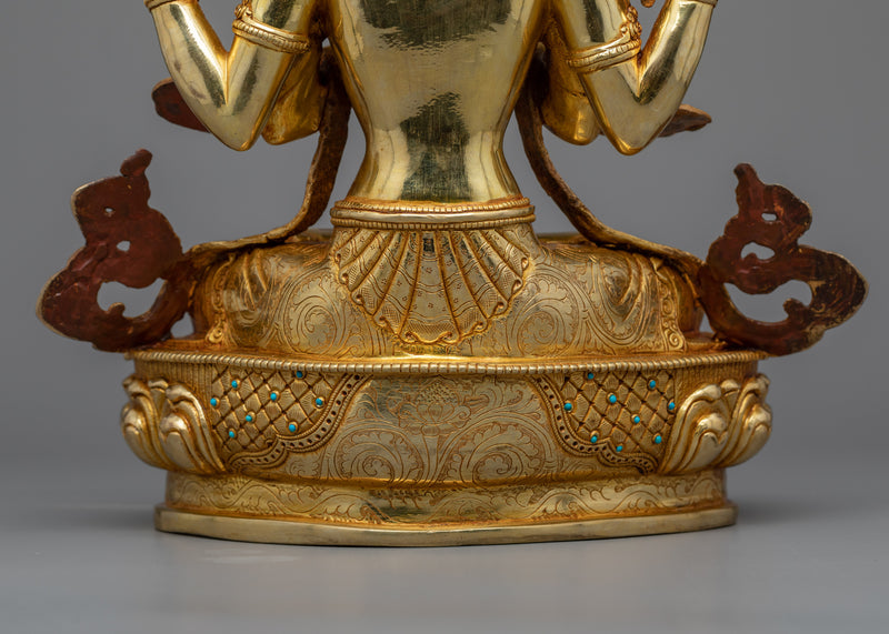 Experience the Divine Presence of Chenrezig, the Enlightened Avalokiteśvara, in Your Spiritual Journey