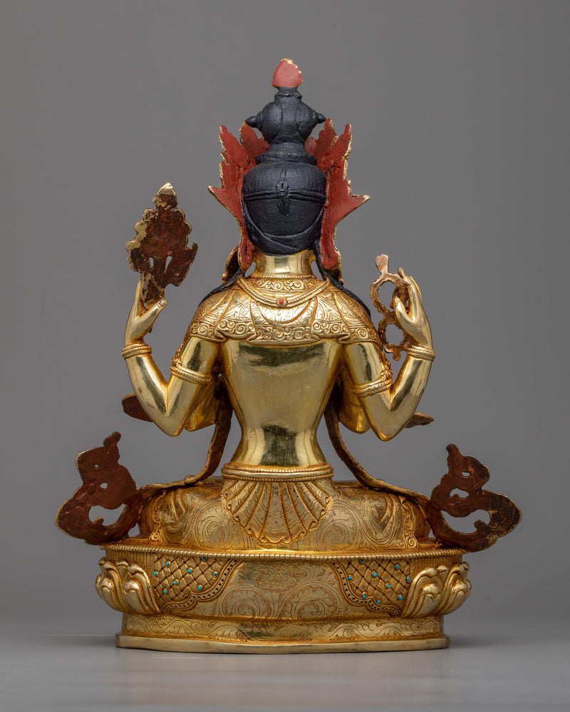 Experience the Divine Presence of Chenrezig, the Enlightened Avalokiteśvara, in Your Spiritual Journey