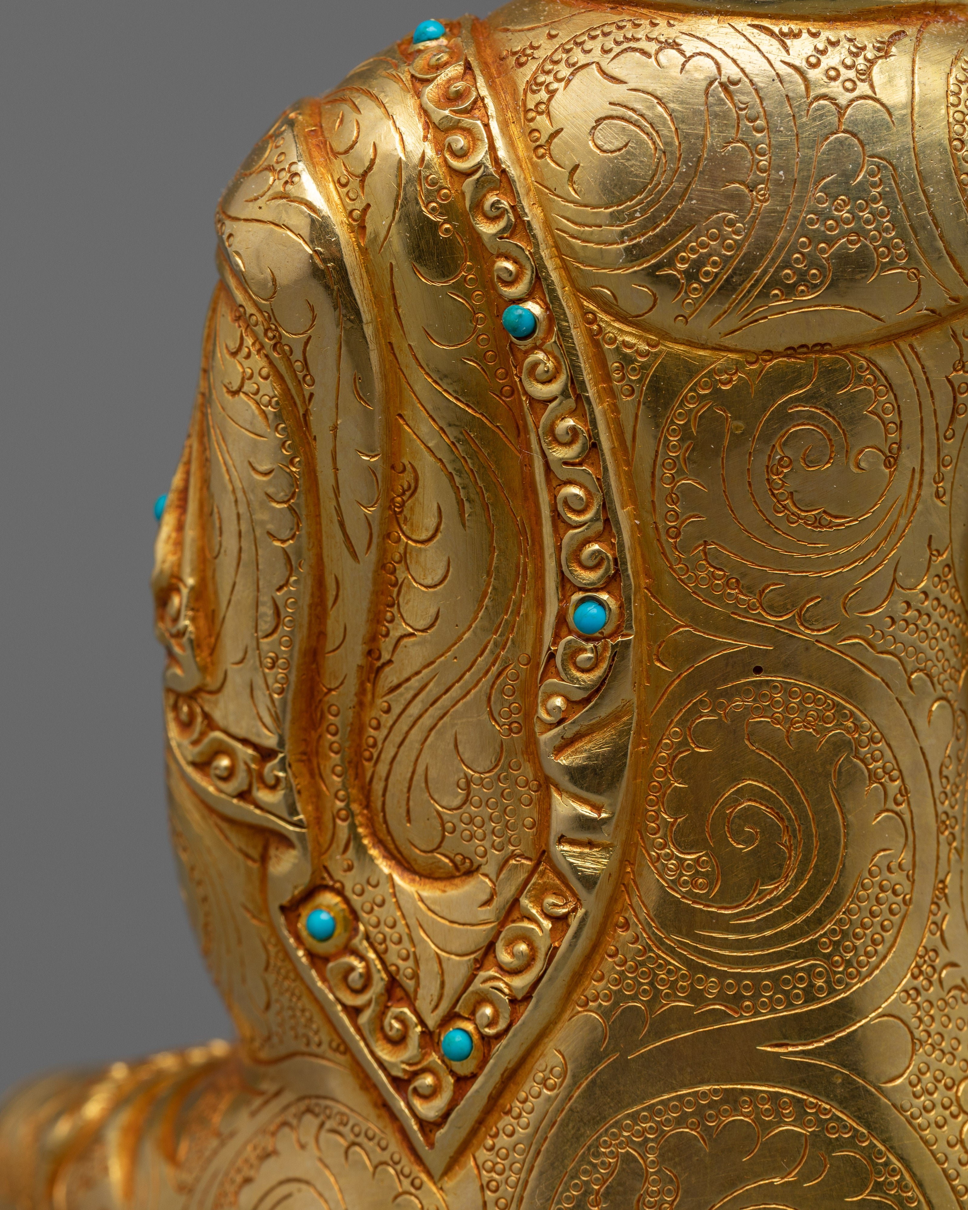 Medicine Buddha Chant Practice Statue | Bhaisajyaguru Traditional Himalayan Artwork