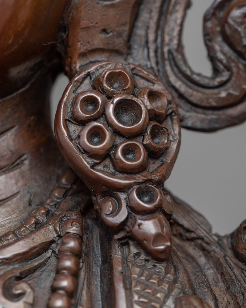 Oxidized Green Tara Statue for Protection | Traditional Handcrafted Buddhist Art