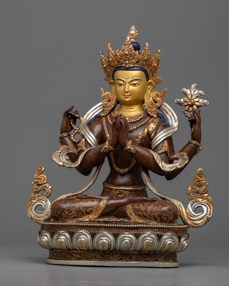 Connect with the Buddha of Compassion Through This Exquisite Chenrezig Statue