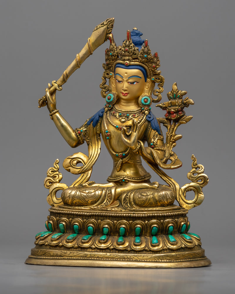 Unlock the Wisdom of the Bodhisattva of Wisdom with This Exquisite Manjushre Statue