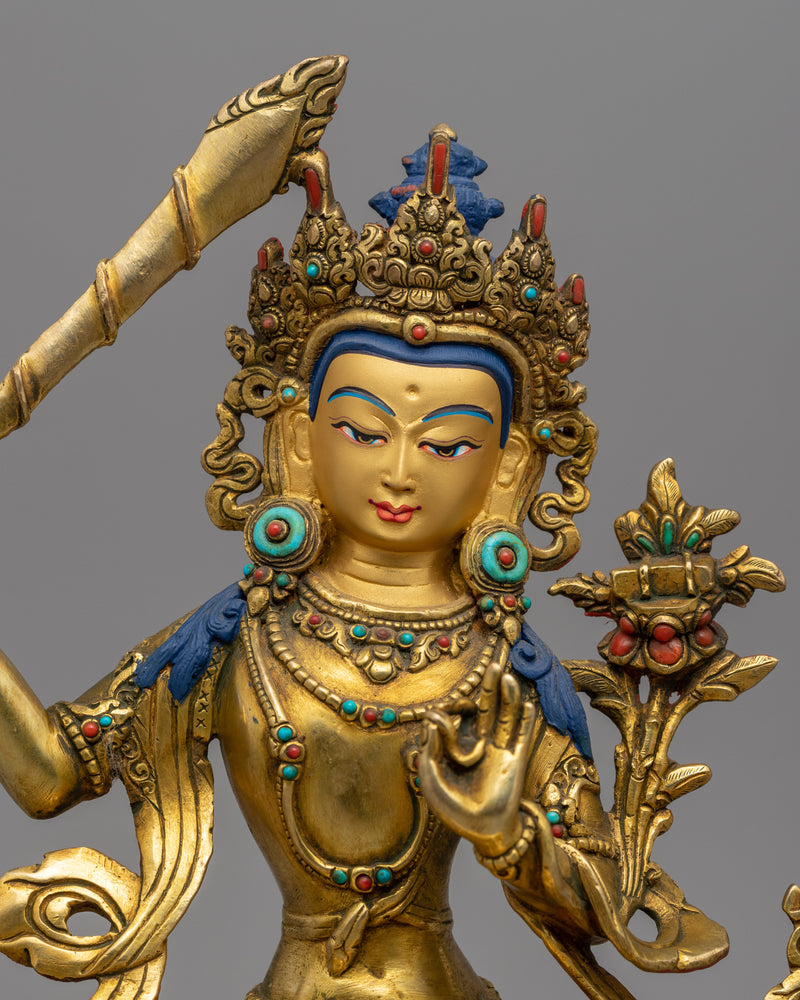 Unlock the Wisdom of the Bodhisattva of Wisdom with This Exquisite Manjushre Statue