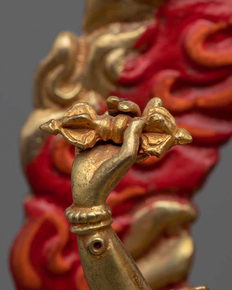 Vajrapani Mantra of Protection | Magnificent Gold Gilded Statue