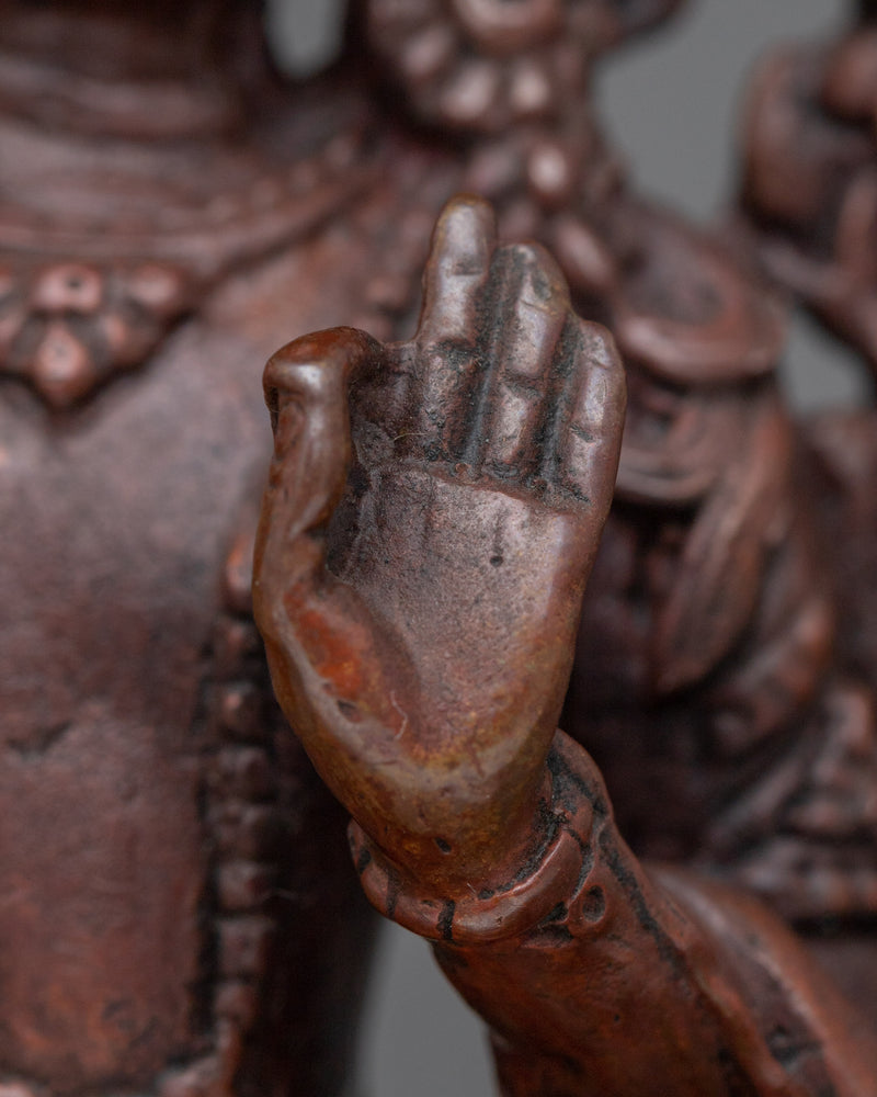 Mini Manjushri Statue for Meditation | Bodhisattva of Wisdom and Compassion