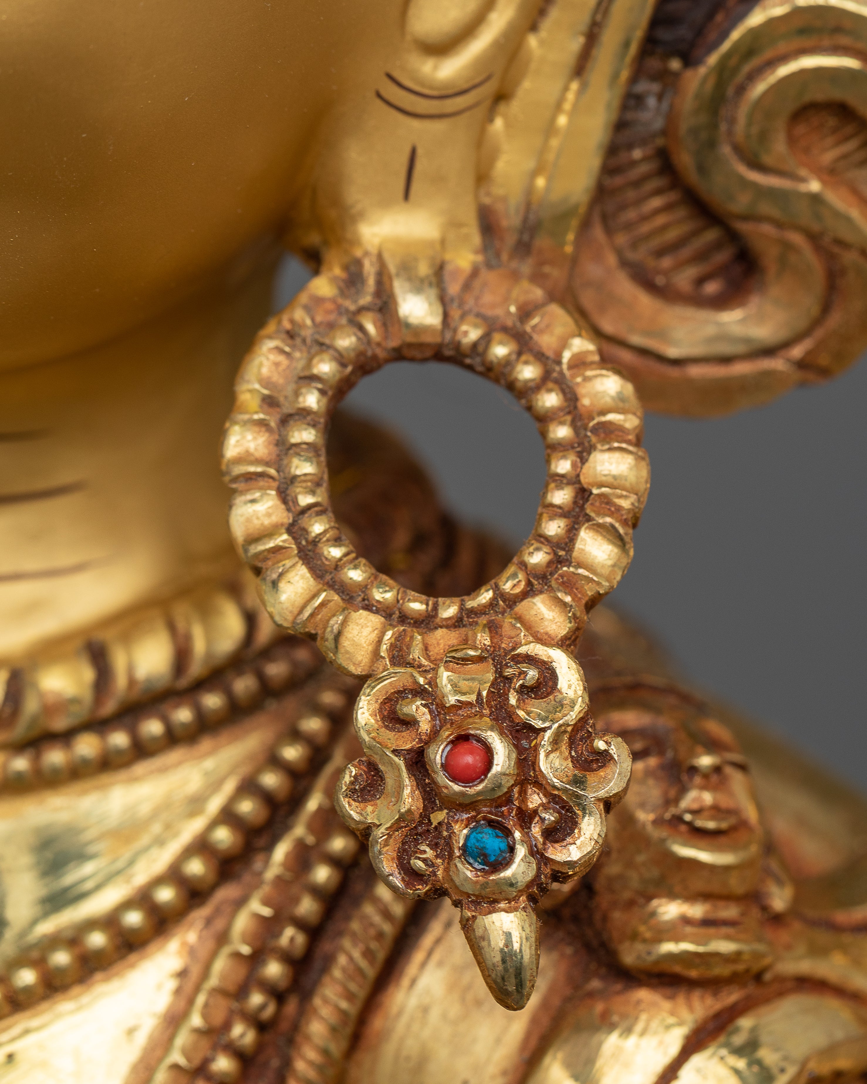 Kurukulla Mantra Practice Statue | Gold Gilded Buddhist Traditional Artwork