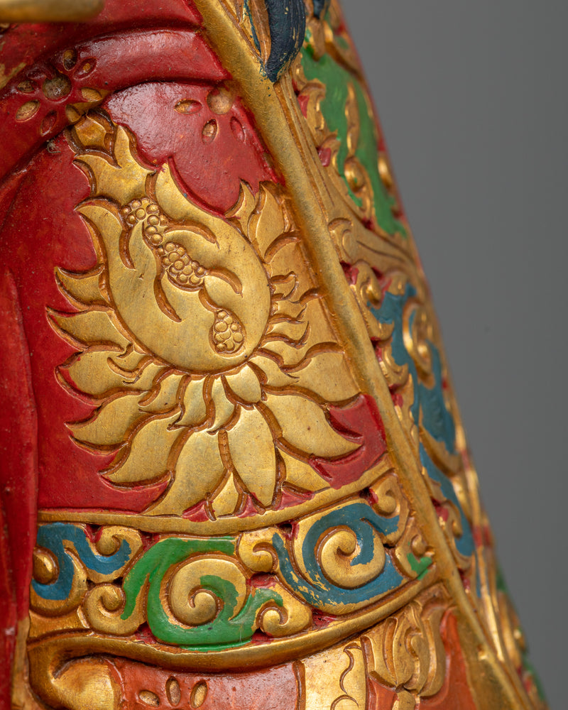 Embrace the Spiritual Guidance of Padmasambaba | Traditionally Gold-Gilded Copper Statue