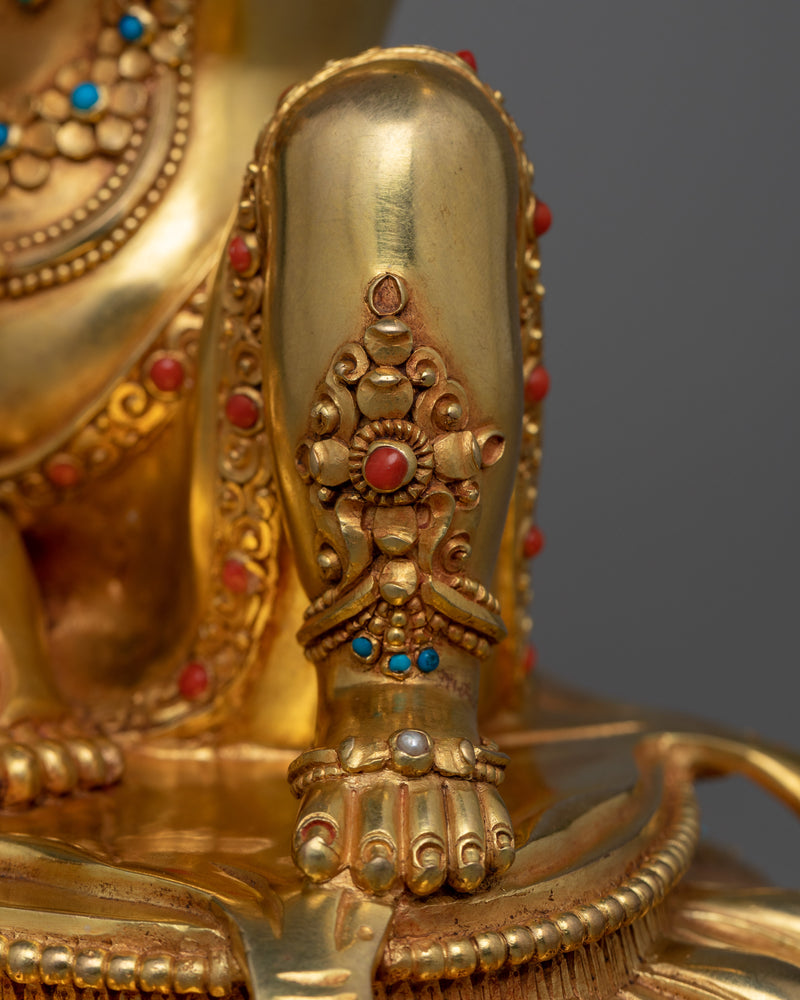 Virupa Mahasiddha: A Symbol of Spiritual Attainment | 24K Gold-Gilded Copper Artwork
