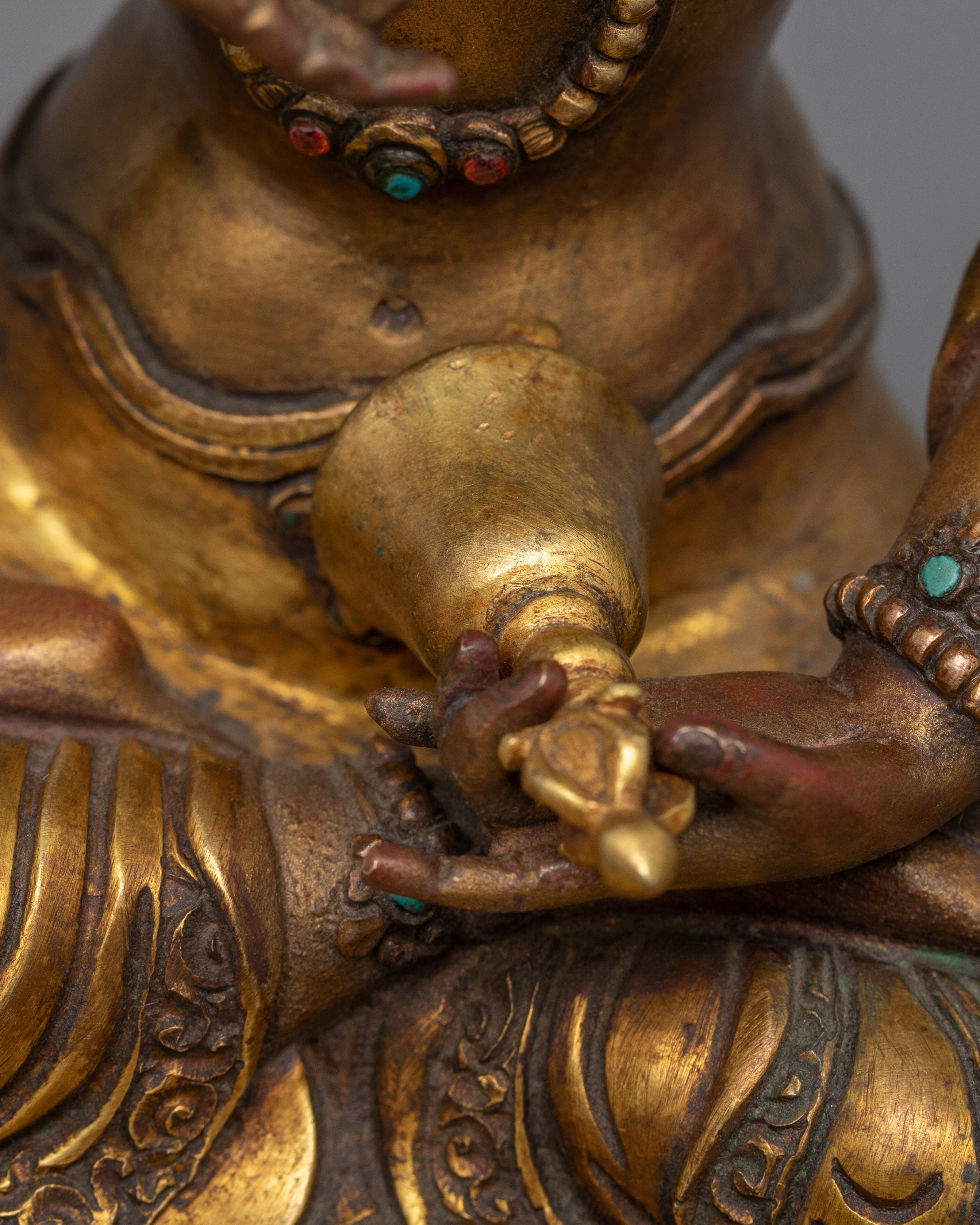 Vajrasattva Mantra Practice Statue | Traditional Himalayan Buddhist Artwork