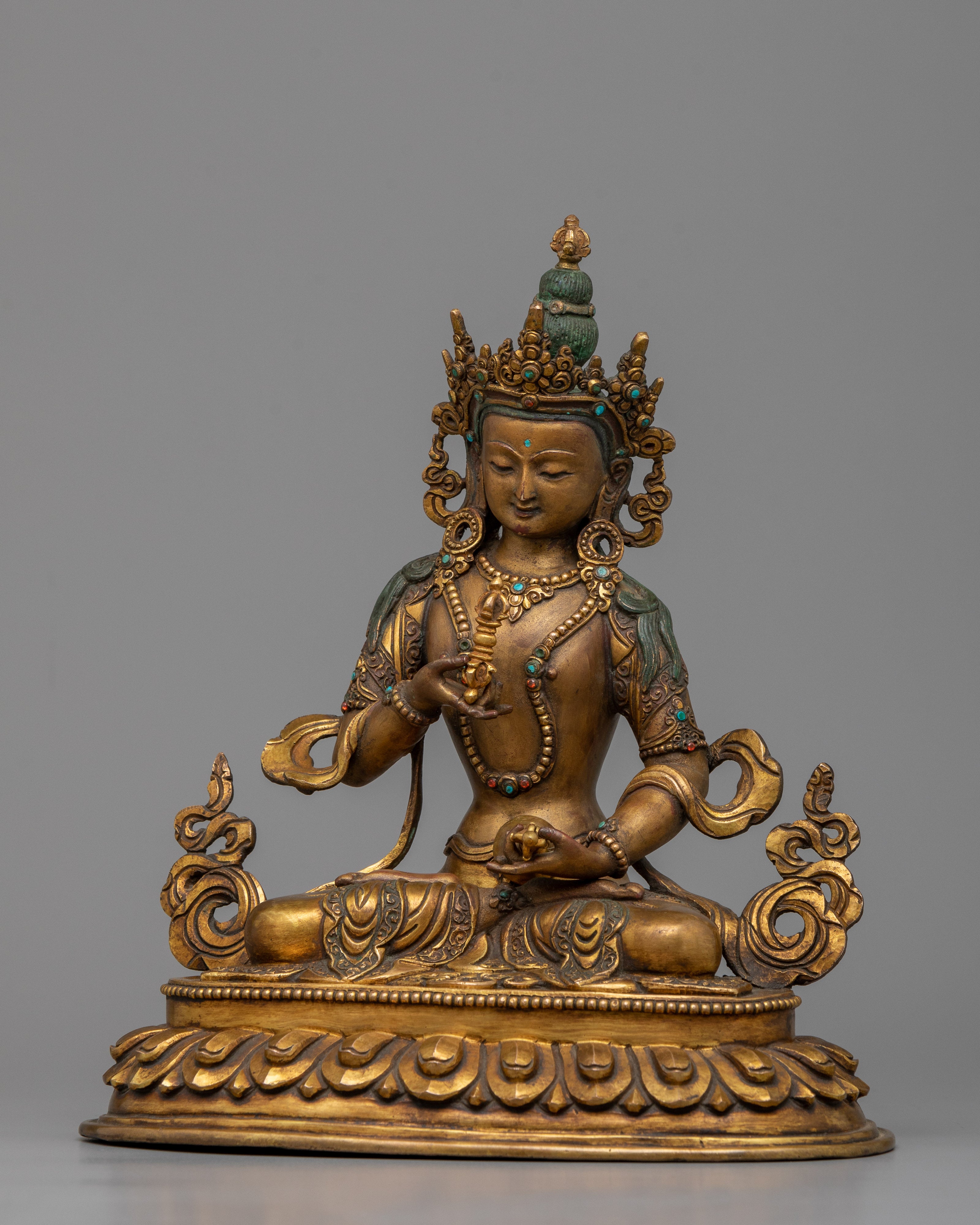 Vajrasattva Mantra Practice Statue | Traditional Himalayan Buddhist Artwork