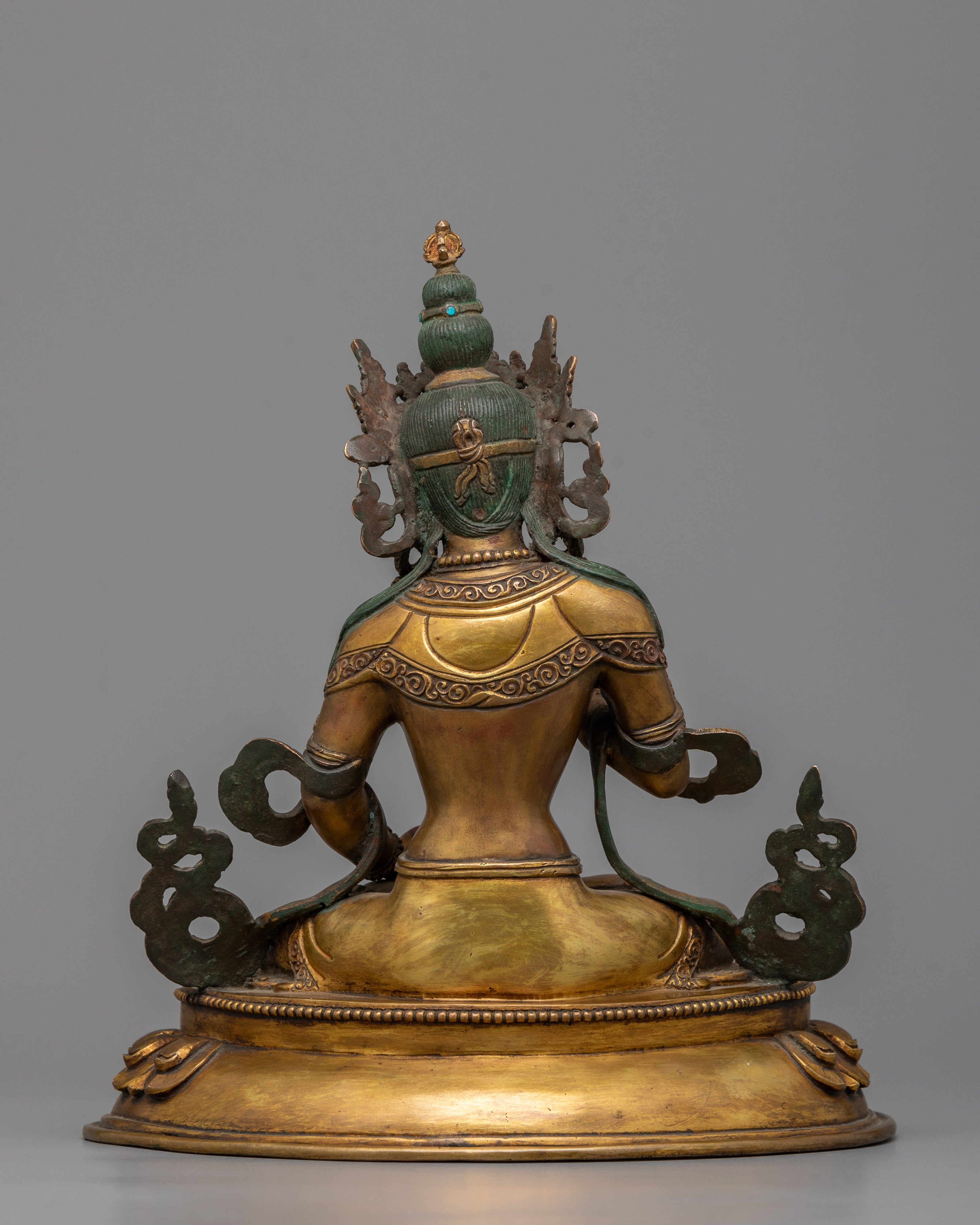 Vajrasattva Mantra Practice Statue | Traditional Himalayan Buddhist Artwork