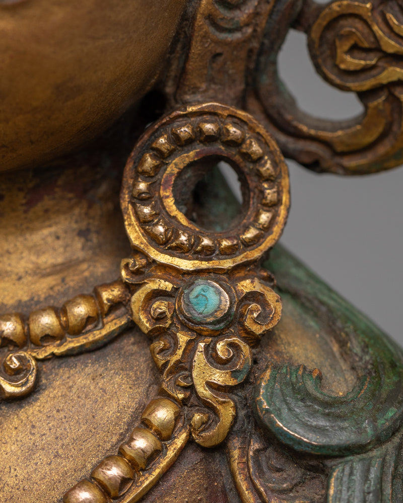 Vajrasattva Mantra Practice Statue | Traditional Himalayan Buddhist Artwork