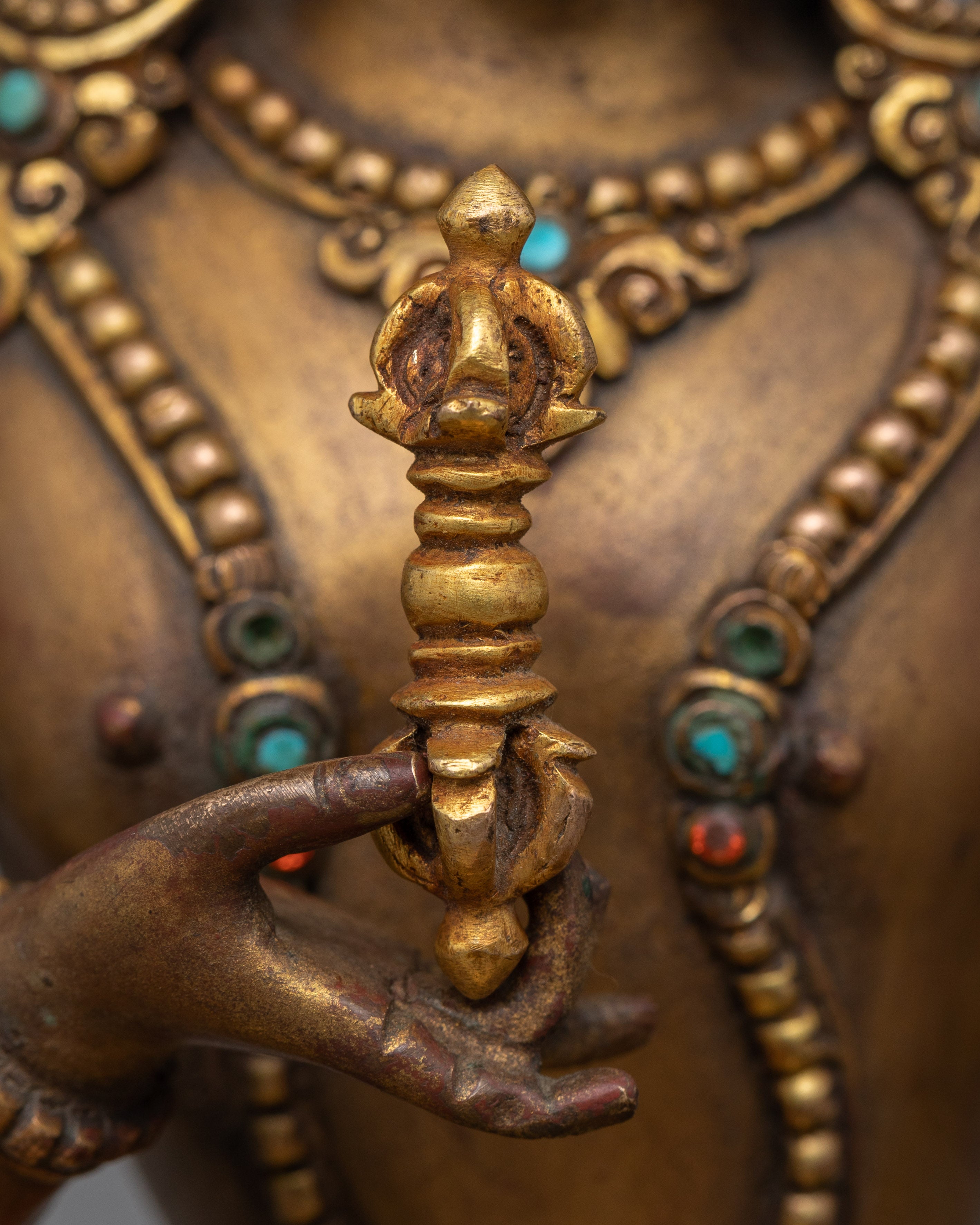 Vajrasattva Mantra Practice Statue | Traditional Himalayan Buddhist Artwork