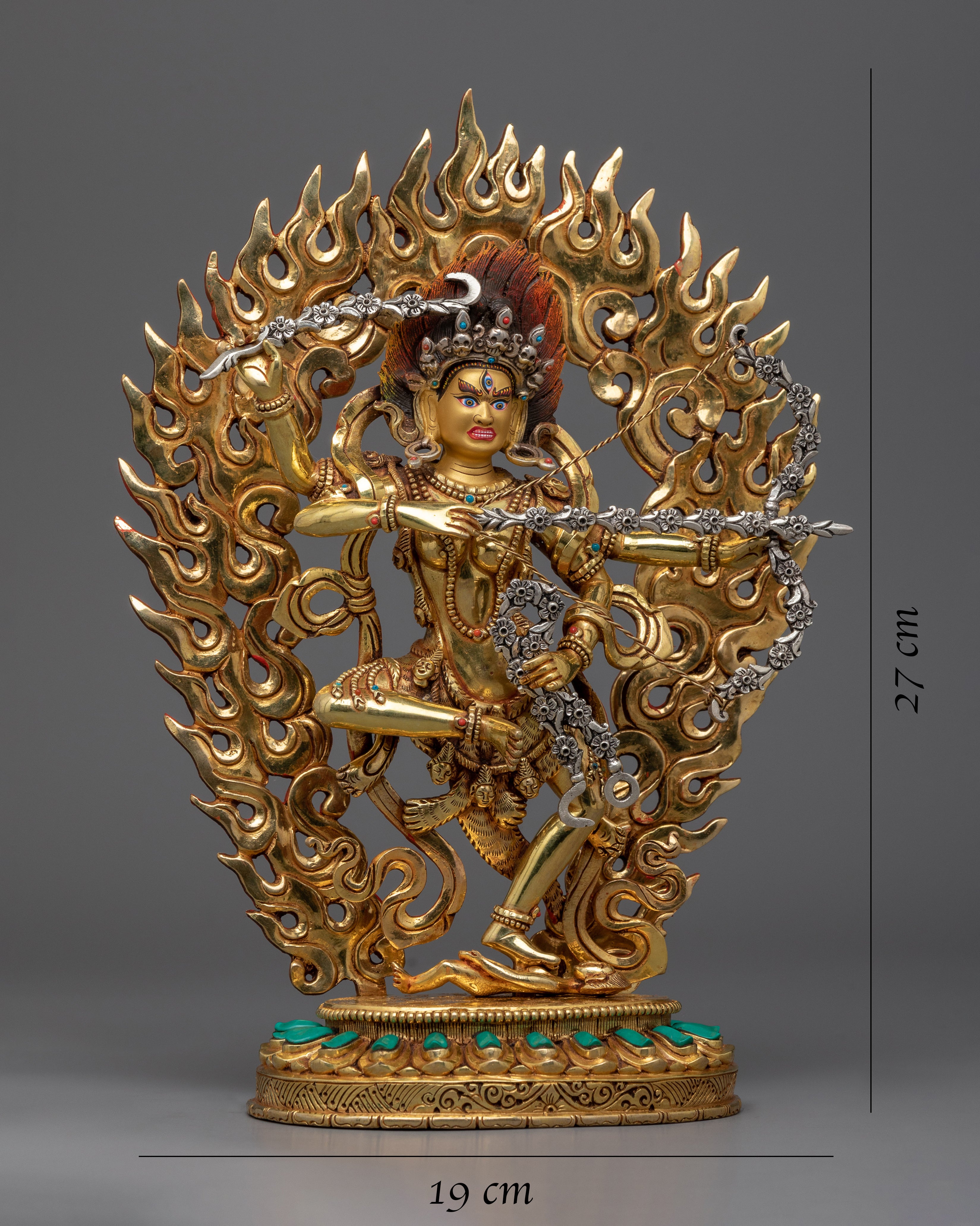 Kurukulla Goddess Sculpture | Buddhist Dakini Statue for Buddhist Altar