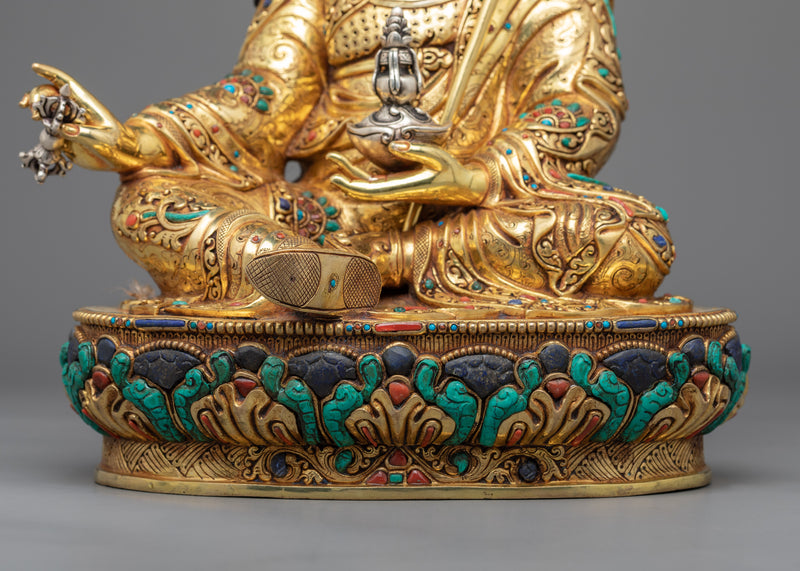 Guru Padmasambhava Statue | Lotus Born, Guru Rinpoche Handmade Artwork