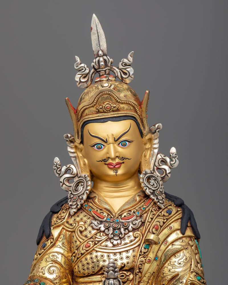 Guru Padmasambhava Statue | Lotus Born, Guru Rinpoche Handmade Artwork