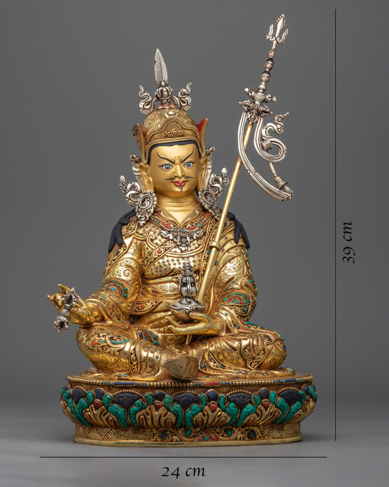 Guru Padmasambhava Statue | Lotus Born, Guru Rinpoche Handmade Artwork