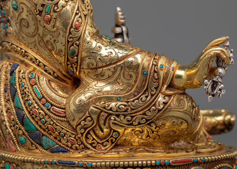 Guru Padmasambhava Statue | Lotus Born, Guru Rinpoche Handmade Artwork