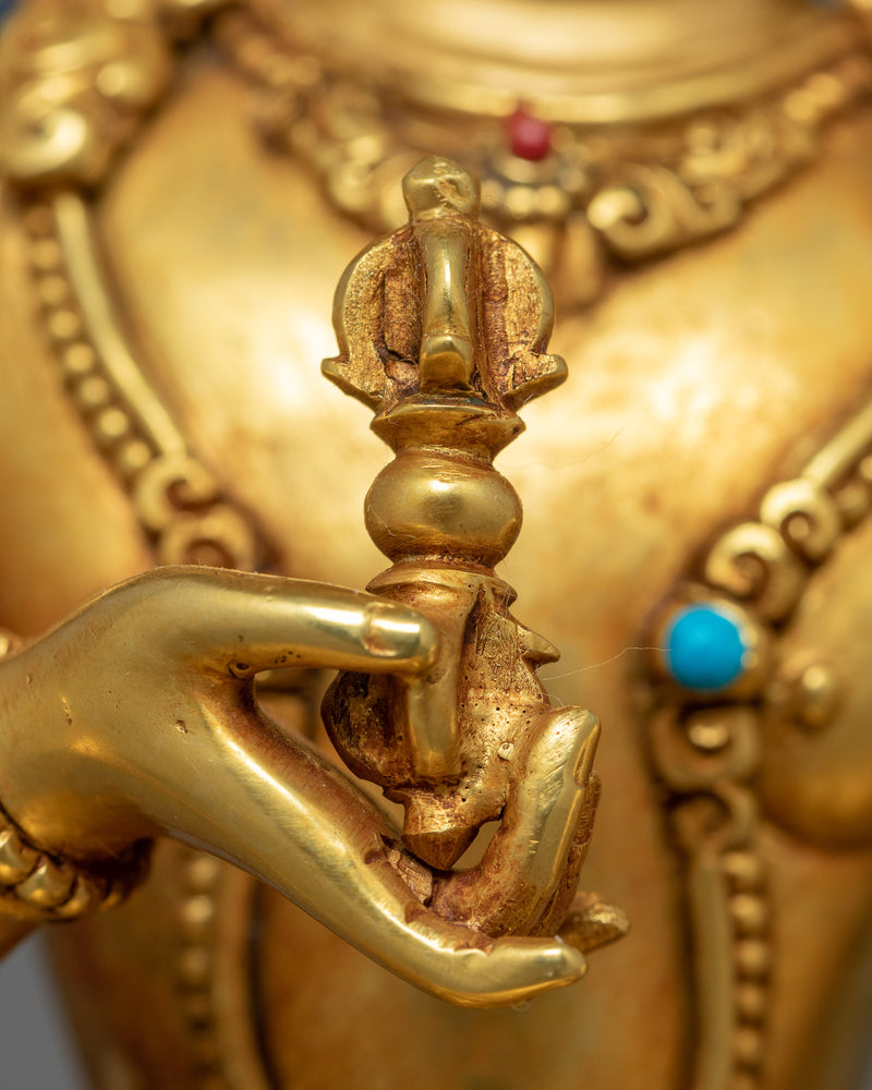 Guru Vajrasattva, the Ideal Guru Sculpture | Traditional Himalayan Buddhist Artwork