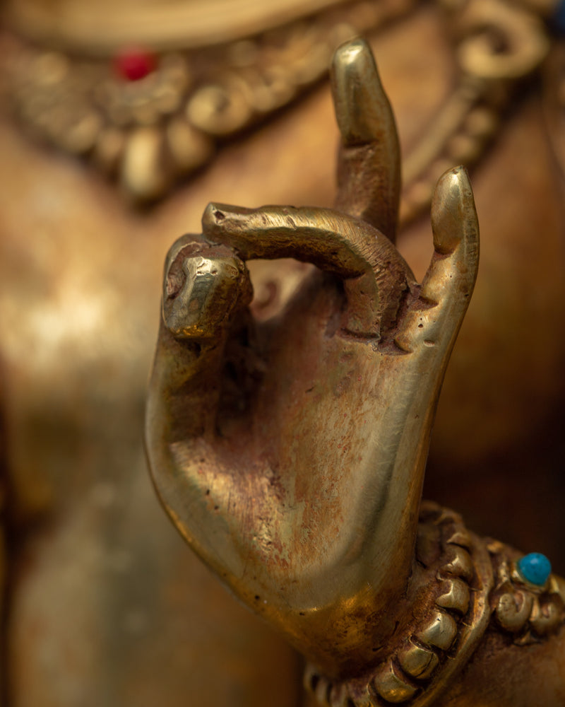 Embrace the Compassionate Power of Greentara | Himalayan Buddhist Statues