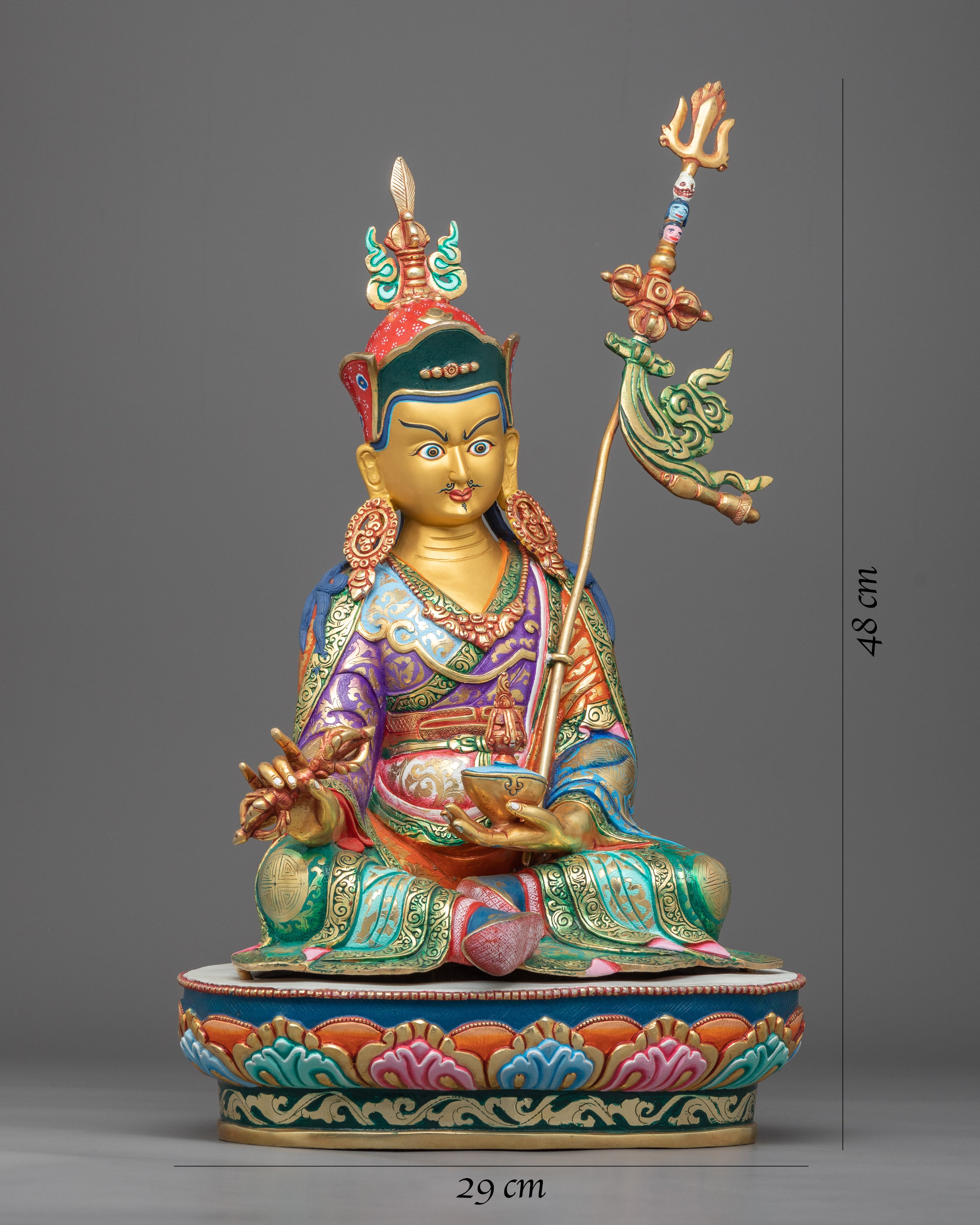Majestic Statue for Mantra of Guru Rinpoche | Spiritual Awakening and Zen