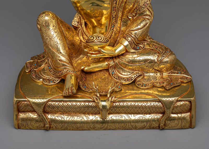Inspiring Tibetan Yogi Milarepa Statue | Enhance Your Spiritual Journey