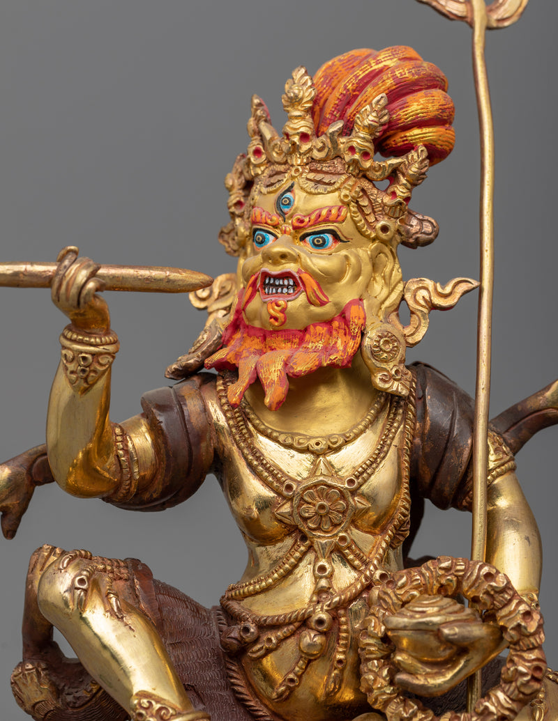 Brahmanrupa Mahakala Statue | Traditional Chaturmukha Mahakala Artwork