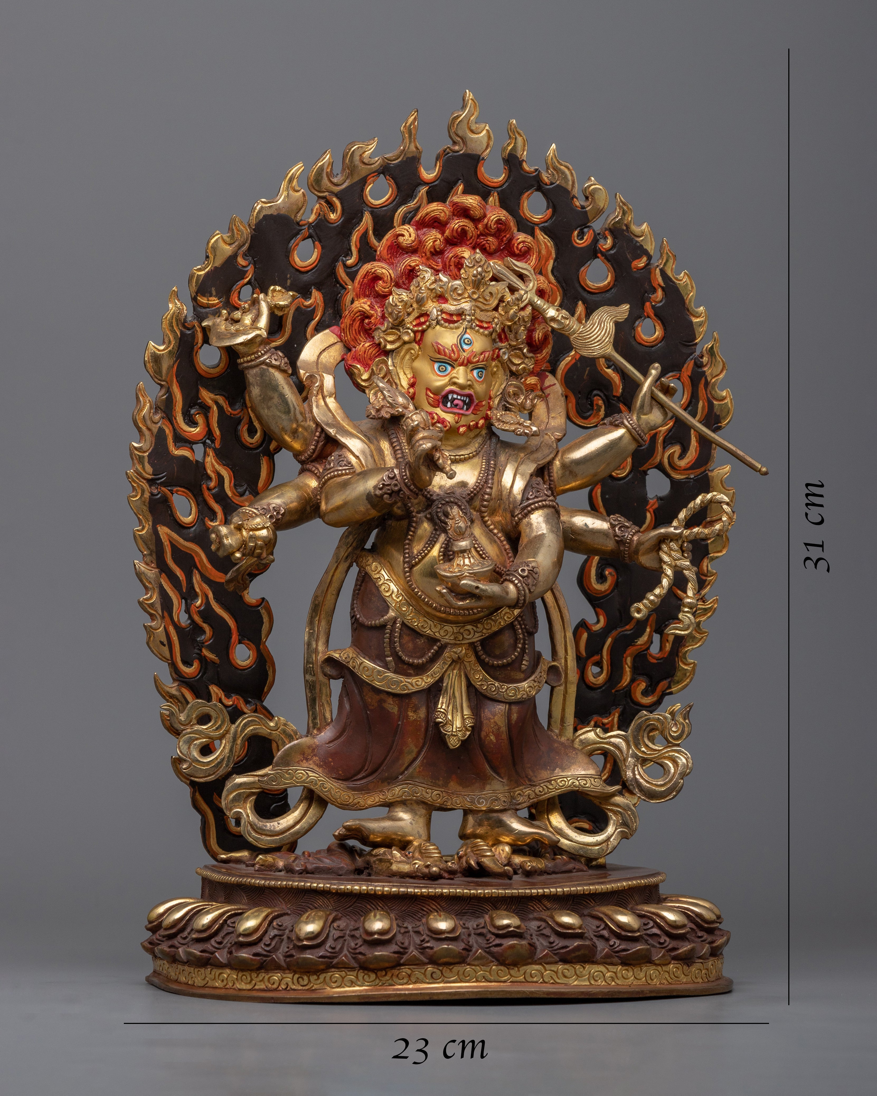 White Mahakala Statue | The protector of Wealth Statue