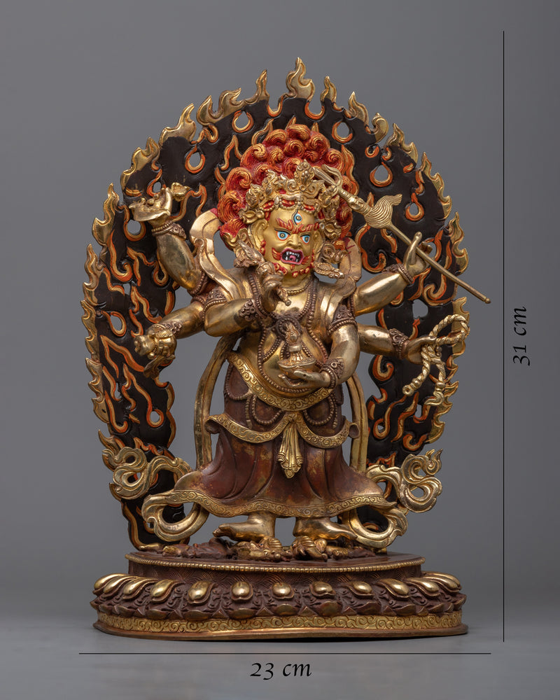 White Mahakala Statue | The protector of Wealth Statue
