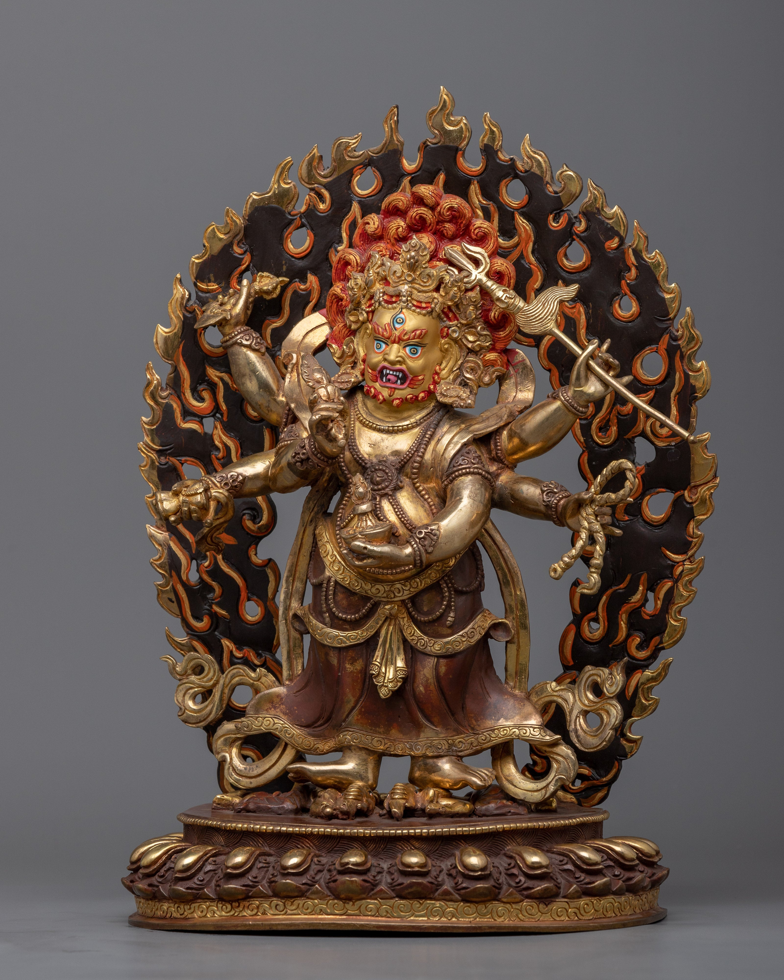 White Mahakala Statue | The protector of Wealth Statue