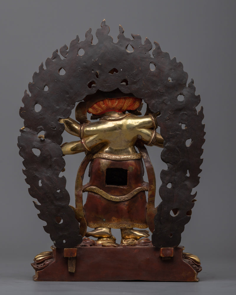 White Mahakala Statue | The protector of Wealth Statue