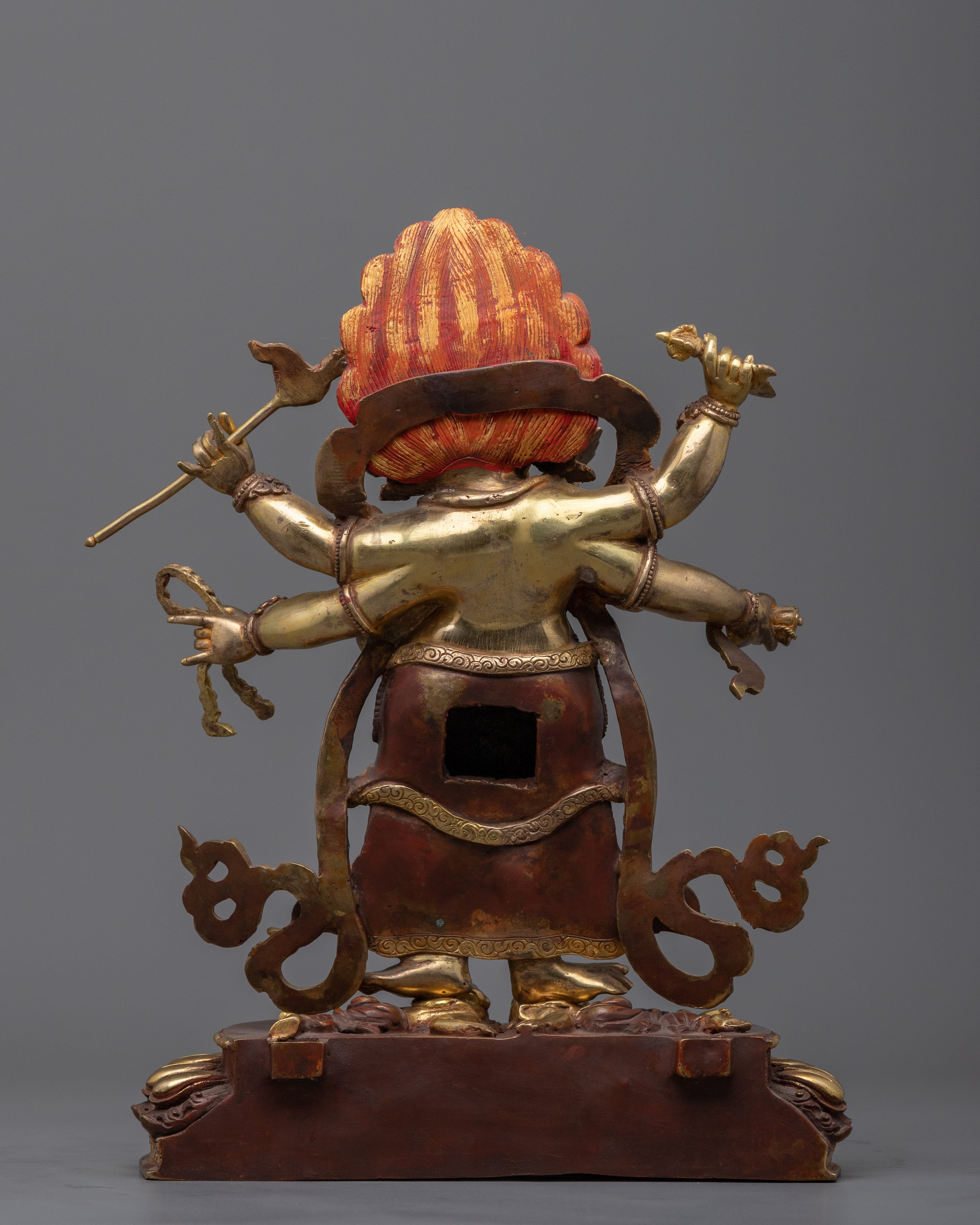 White Mahakala Statue | The protector of Wealth Statue
