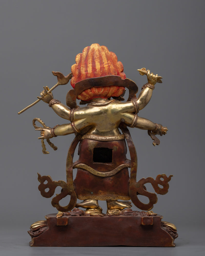 White Mahakala Statue | The protector of Wealth Statue
