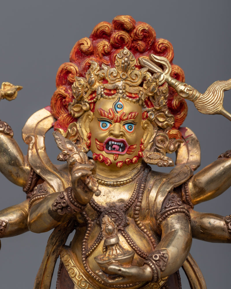 White Mahakala Statue | The protector of Wealth Statue