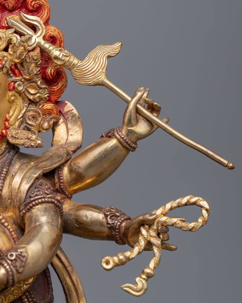 White Mahakala Statue | The protector of Wealth Statue