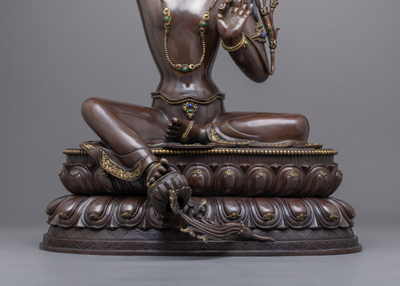 Manjushri Bodhisattva Mantra Practice Statue | Manjughosha, Bodhisattva of Wisdom