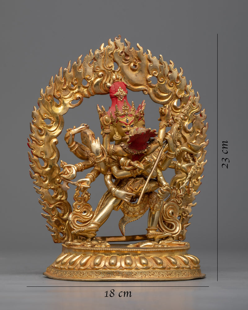 Exquisite Cakrasamvara Statue | Embrace the Power of Union with the Gold Gilded Statue