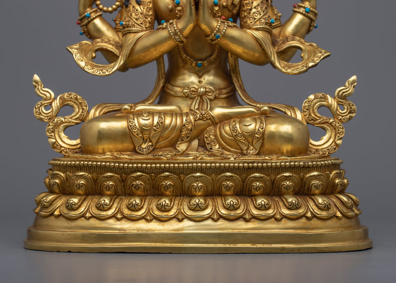 4 Armed Chenrezig Sculpture | Buddha of Boundless Compassion