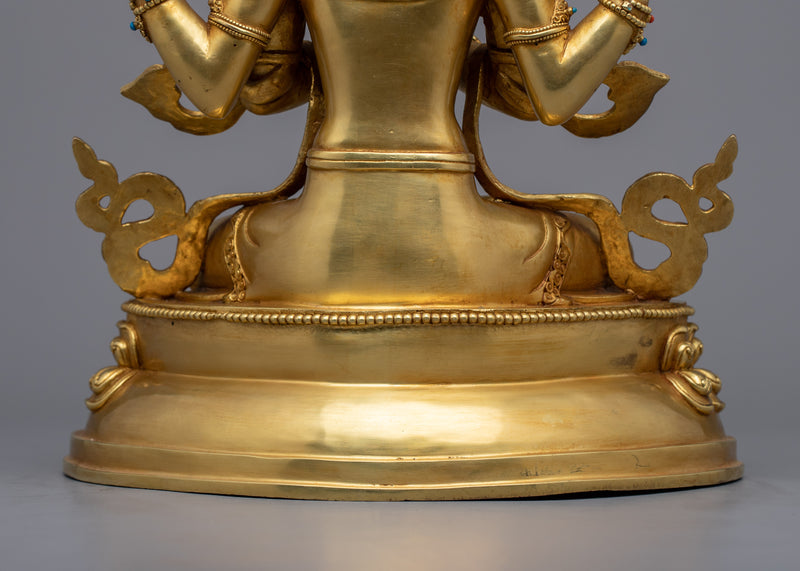 4 Armed Chenrezig Sculpture | Buddha of Boundless Compassion