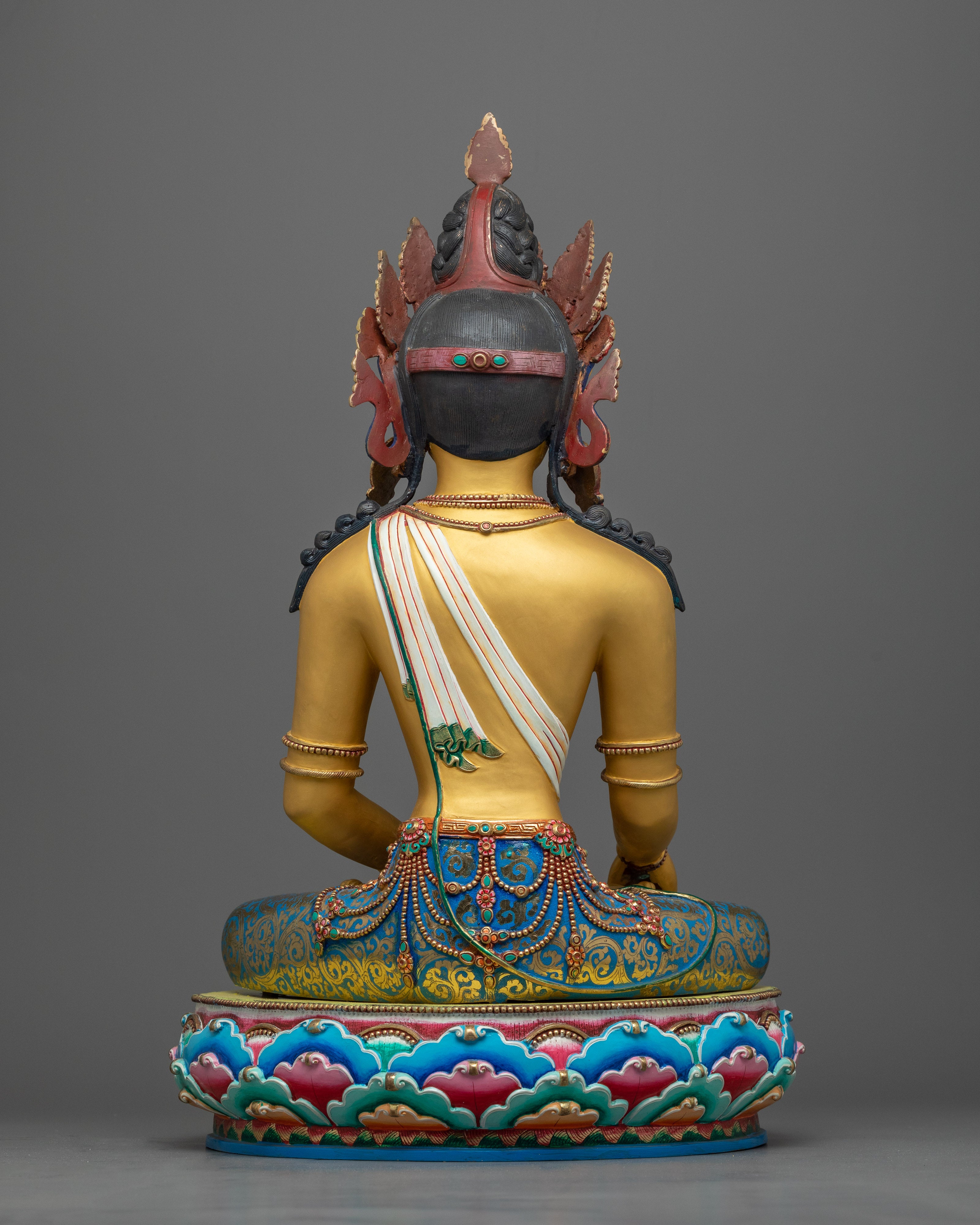 Mitrupa "Buddha Akshobhya": The Unshakable One | 24k Gold Gilded Statue
