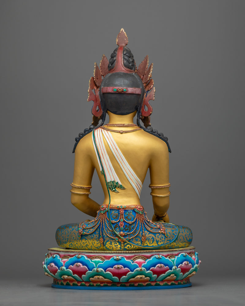 Mitrupa "Buddha Akshobhya": The Unshakable One | 24k Gold Gilded Statue