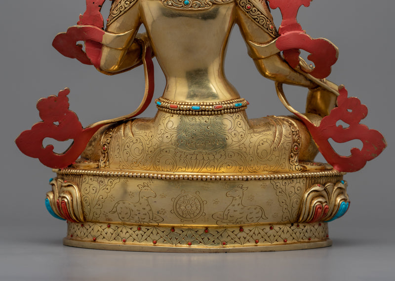 Tara Green: The Swift and Compassionate Savior | Spiritual Buddhist Sculpture