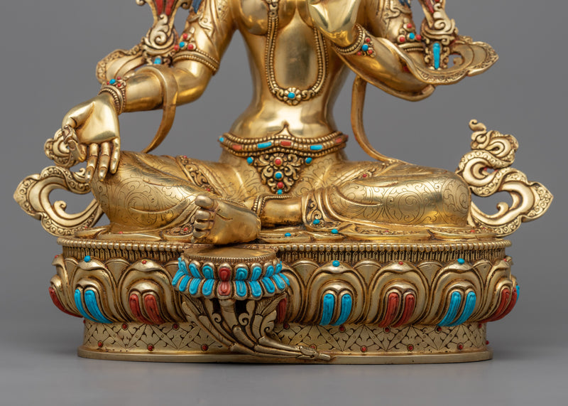 Tara Green: The Swift and Compassionate Savior | Spiritual Buddhist Sculpture