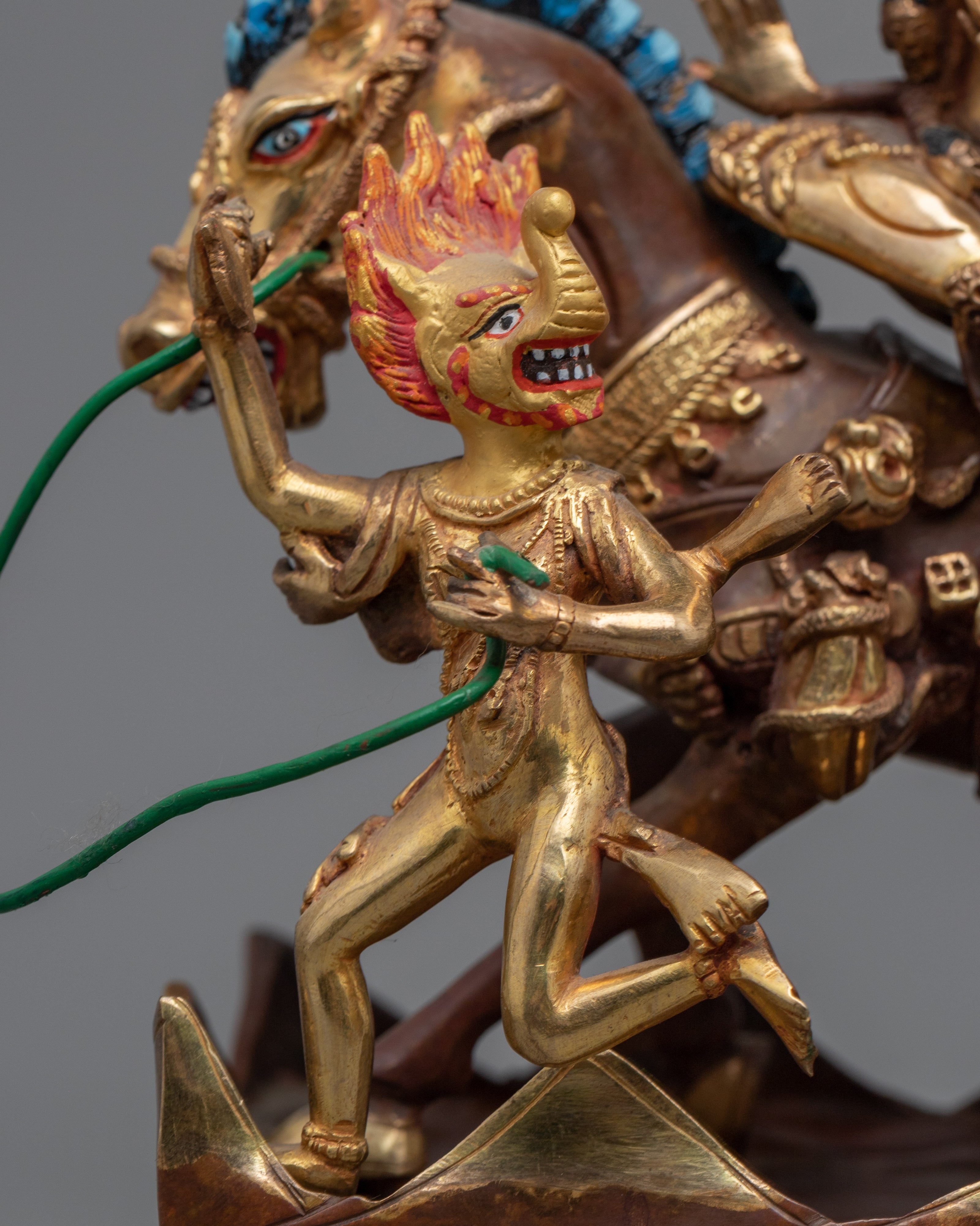Palden Lhamo Empowerment Sculpture | Handmade in Nepal, Himalayan Buddhist Art