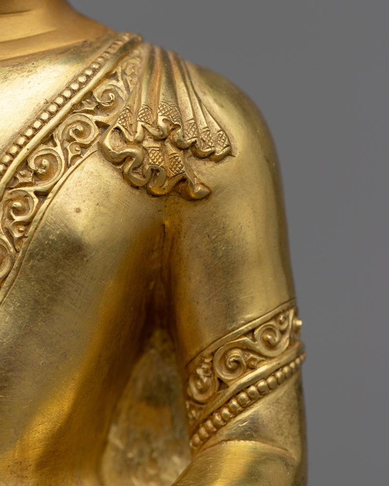 Amitabha Buddha Statue | Gold-Plated Himalayan Art