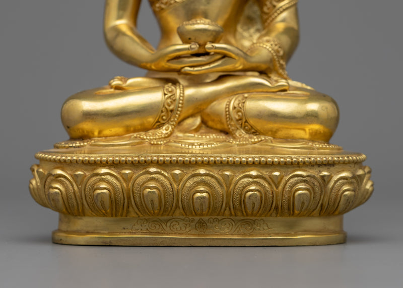 Amitabha Buddha Statue | Gold-Plated Himalayan Art