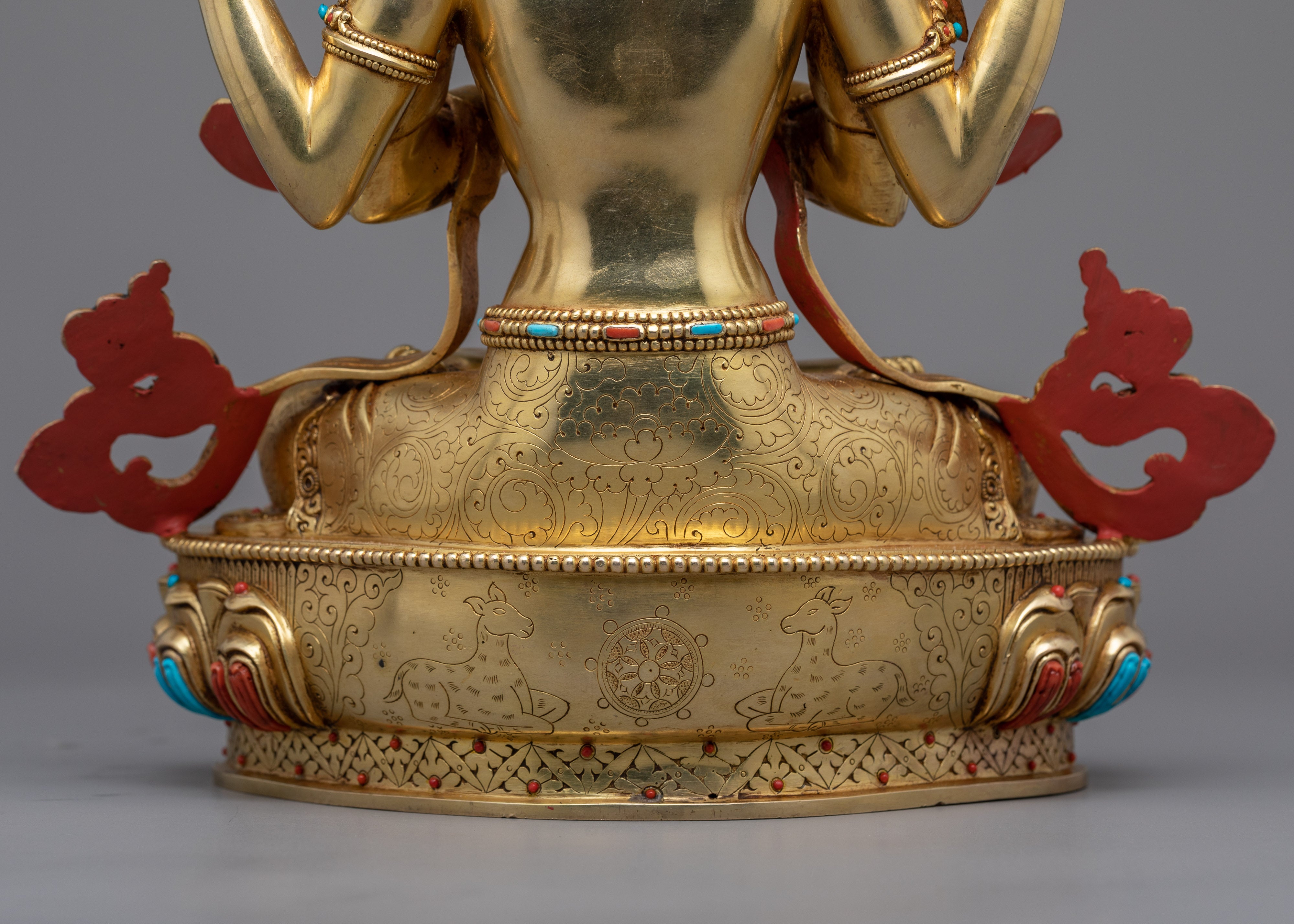 4 arms Chenrezig buddha Sculpture | The Embodiment of Compassion
